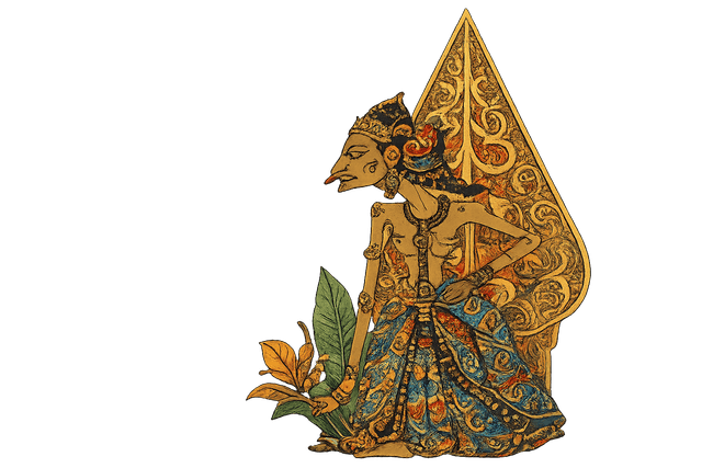 Ilustrasi wayang Indonesia